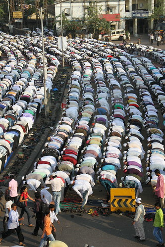 The Eid Ul Adha Namaz At Bandra Station  2012 by firoze shakir photographerno1