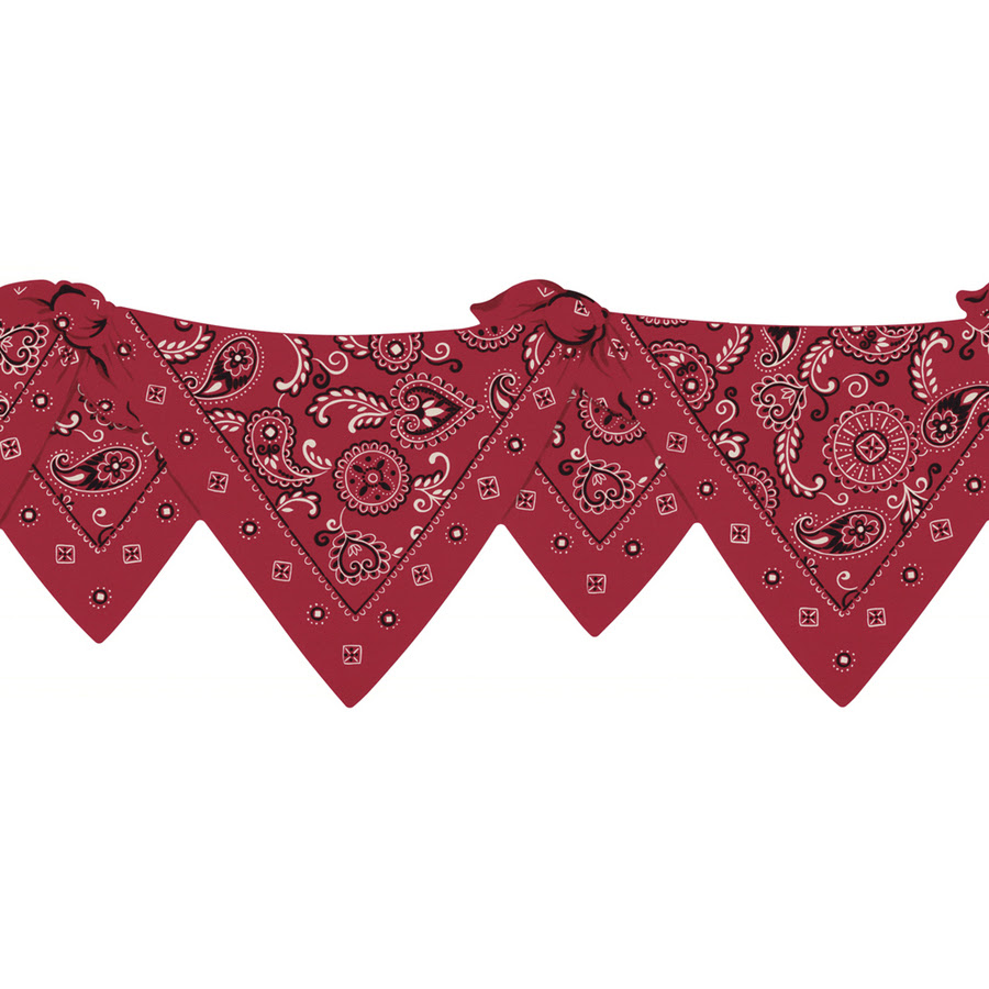 Download Shop Waverly 8-1/2" Red Die-Cut Bandana Prepasted ...