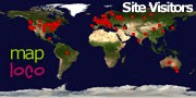 Locations of Site Visitors