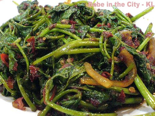 RM - Stir fried sweet potato shoots (RM6.00)
