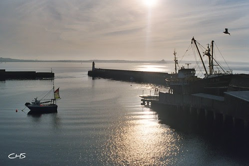 Sunrise over Newlyn Harbour by Stocker Images