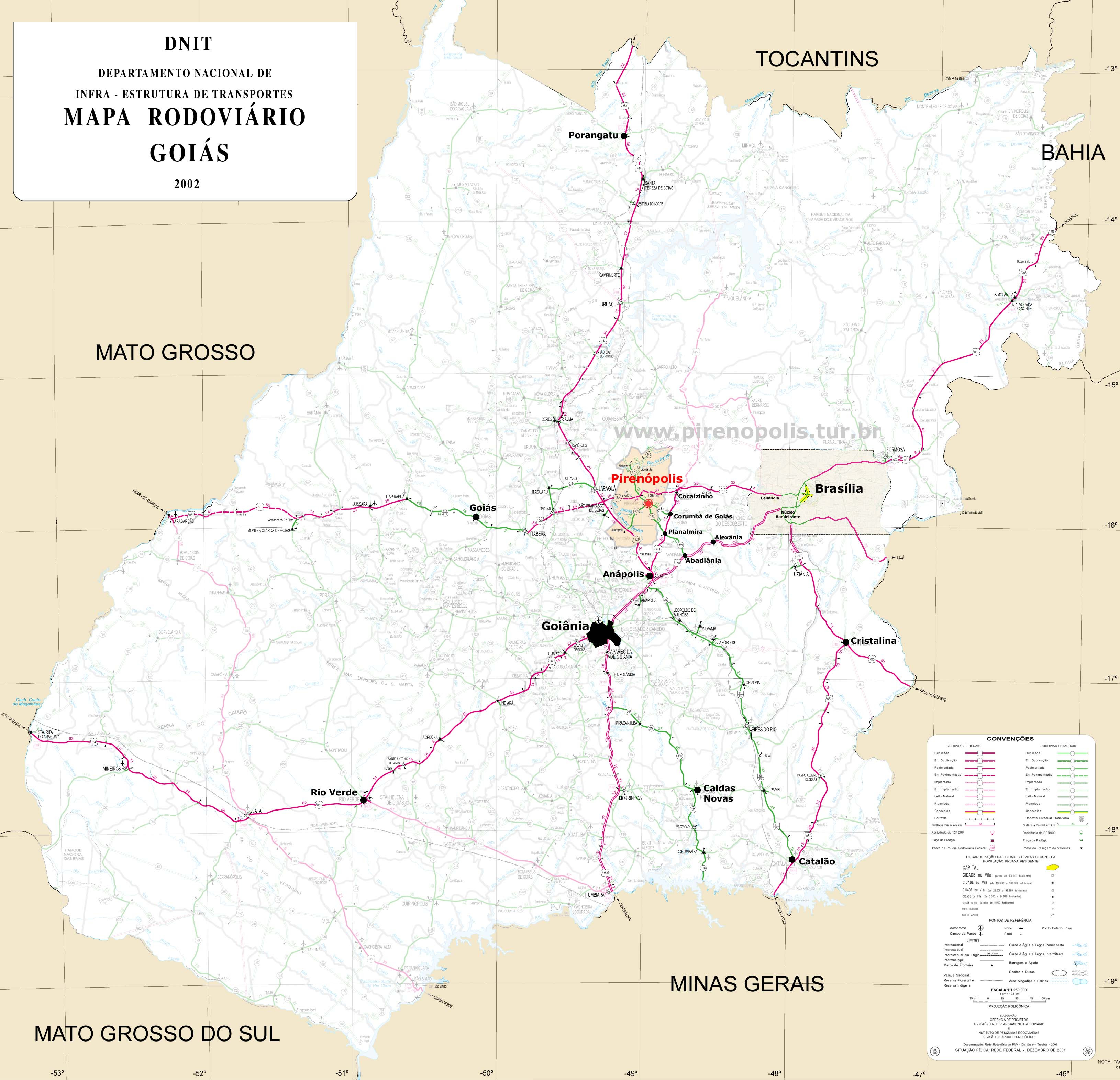 Mapas E Graficos Pirenopolis Goias Brasil