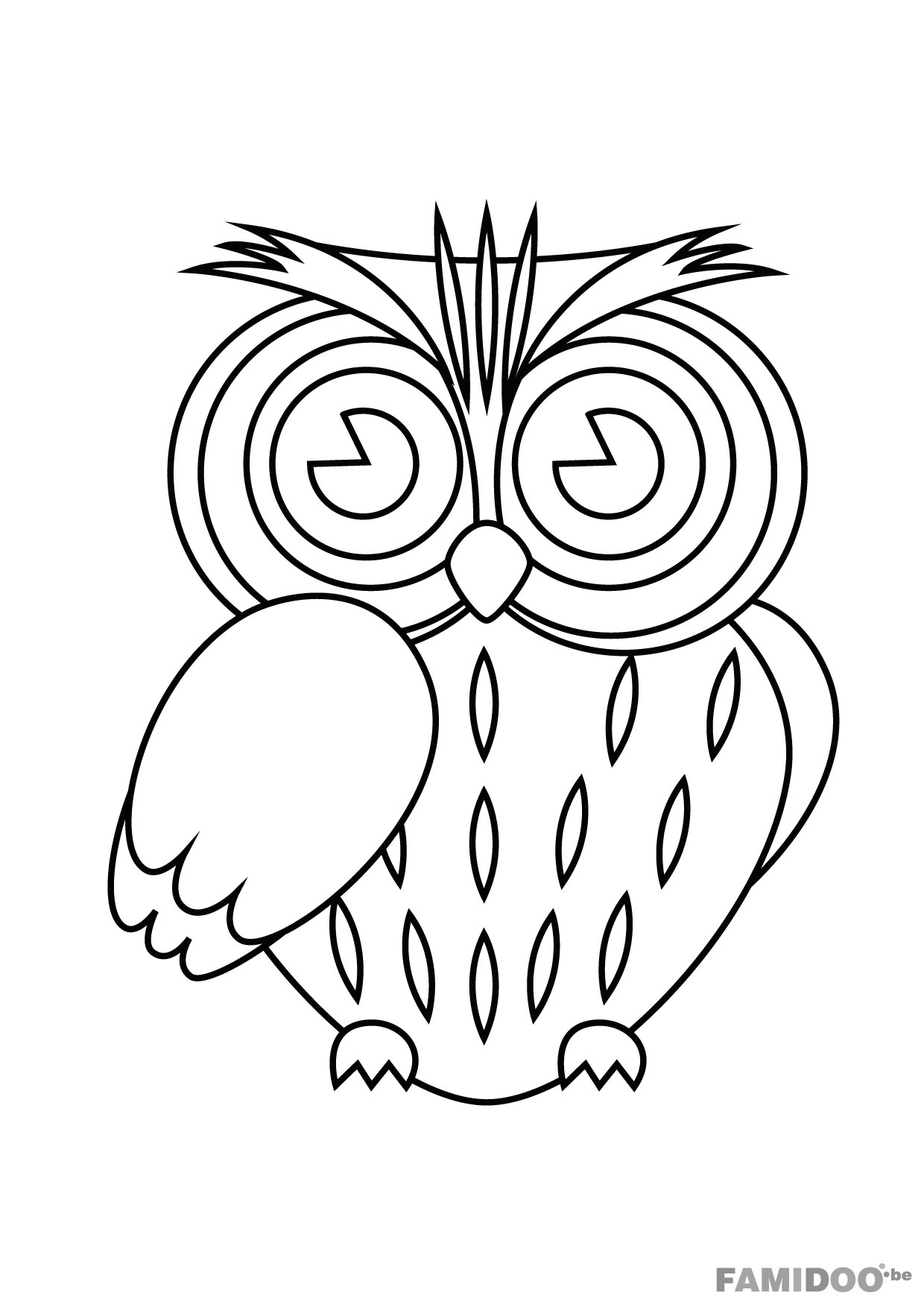 Dessin Dessin de hibou