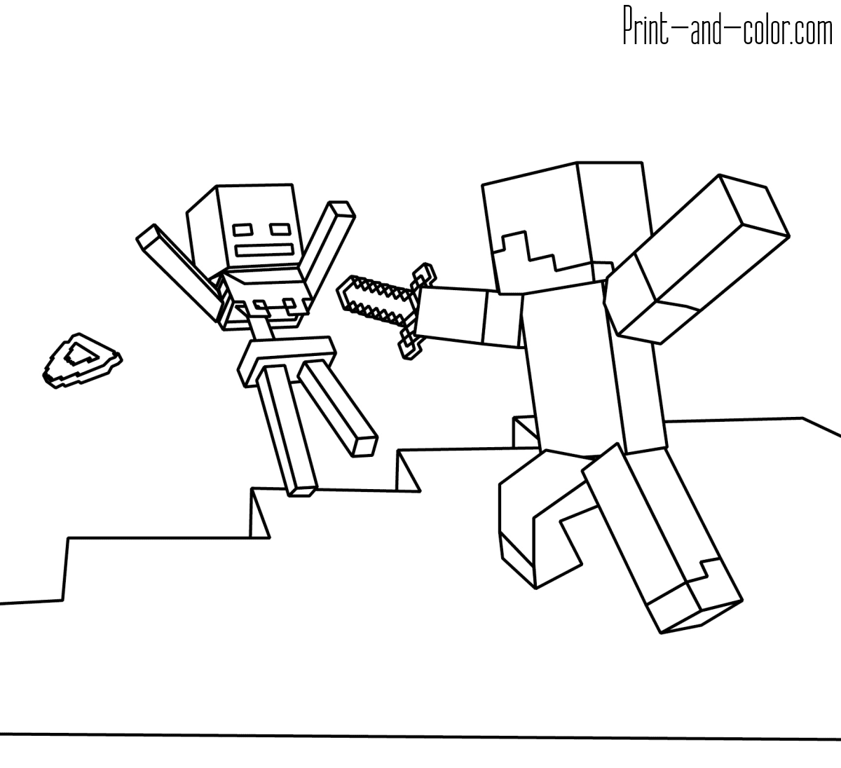 Minecraft coloring pages | Print and Color.com