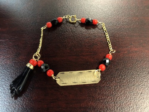 Counter Genuine New 10kt Azabache Baby Bracelet Protection From Evil Eye Pulsera Mano Azabache Up To 50 Off Missphilanthropyafrica Org