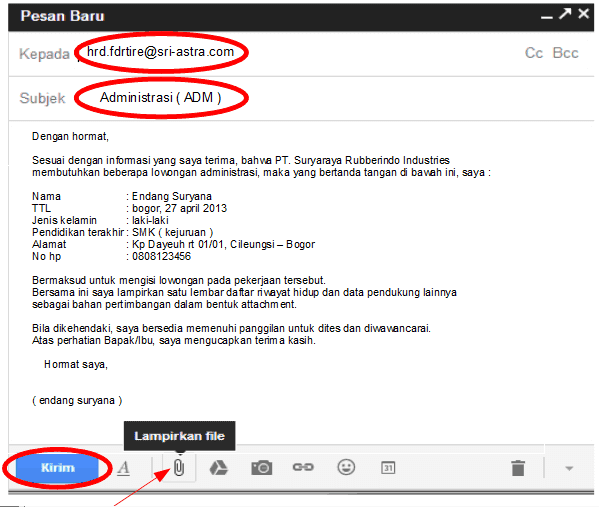 Download Contoh Surat Lamaran Kerja Yang Baik Dan Benar ...