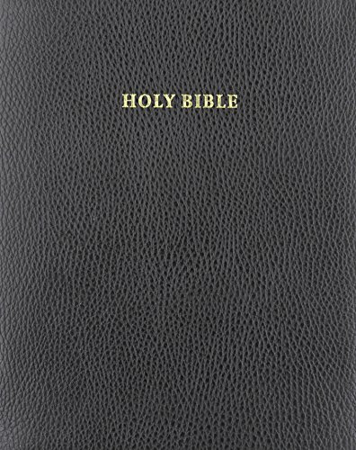 NIV Wide Margin Reference Bible, black calfsplit leather, red letter text NI744:XRM