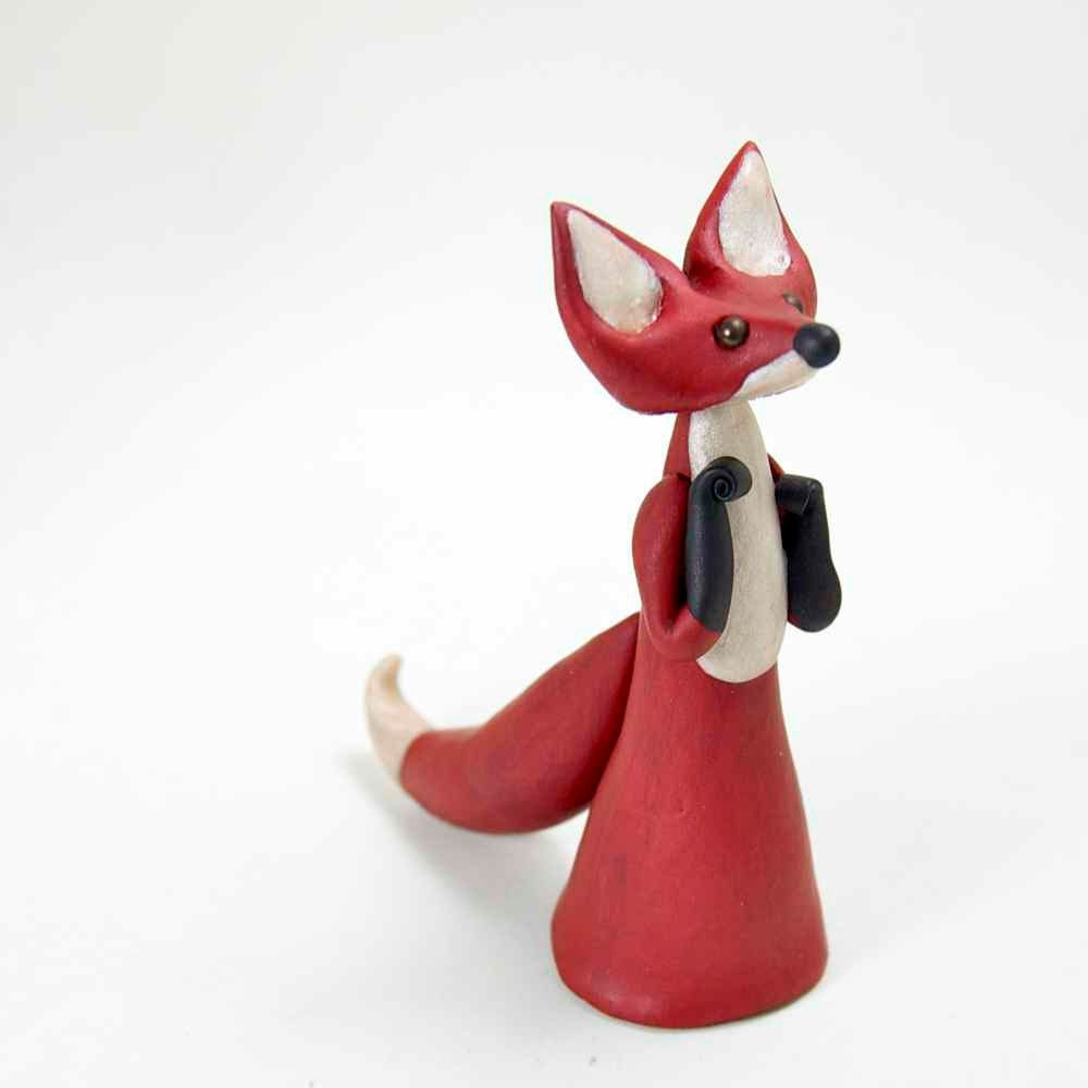 Kitsune - Red Fox Spirit Figurine by Bonjour Poupette