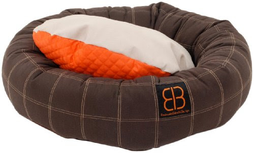 Petego Dozer Donut Round Bolster Dog Bed, Large, 39 Inches