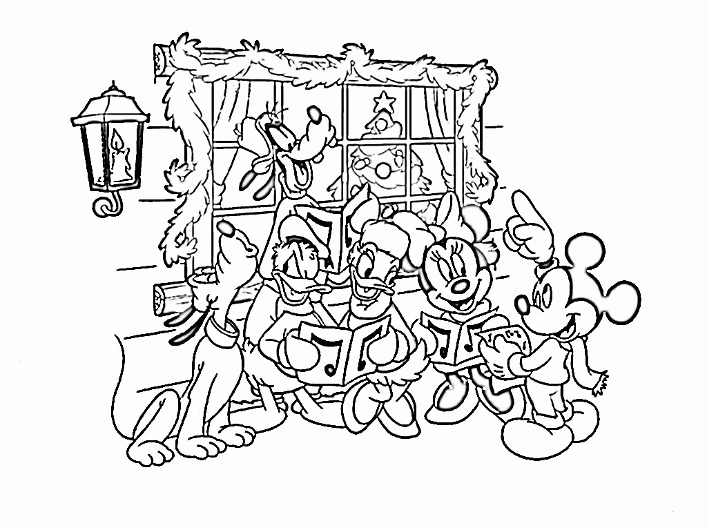 Disney Christmas Coloring Pages For Kids Printable ...