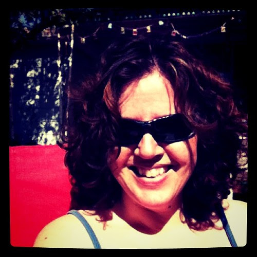 Getting some vitamin D for Mother's Day, while reading Crunch Time.