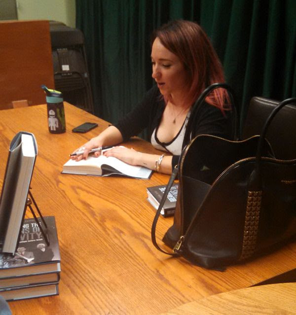 Amy Shira Teitel signs her new book at Vroman's Bookstore in Pasadena...on February 22, 2016.