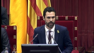 El nou president del Parlament, Roger Torrent