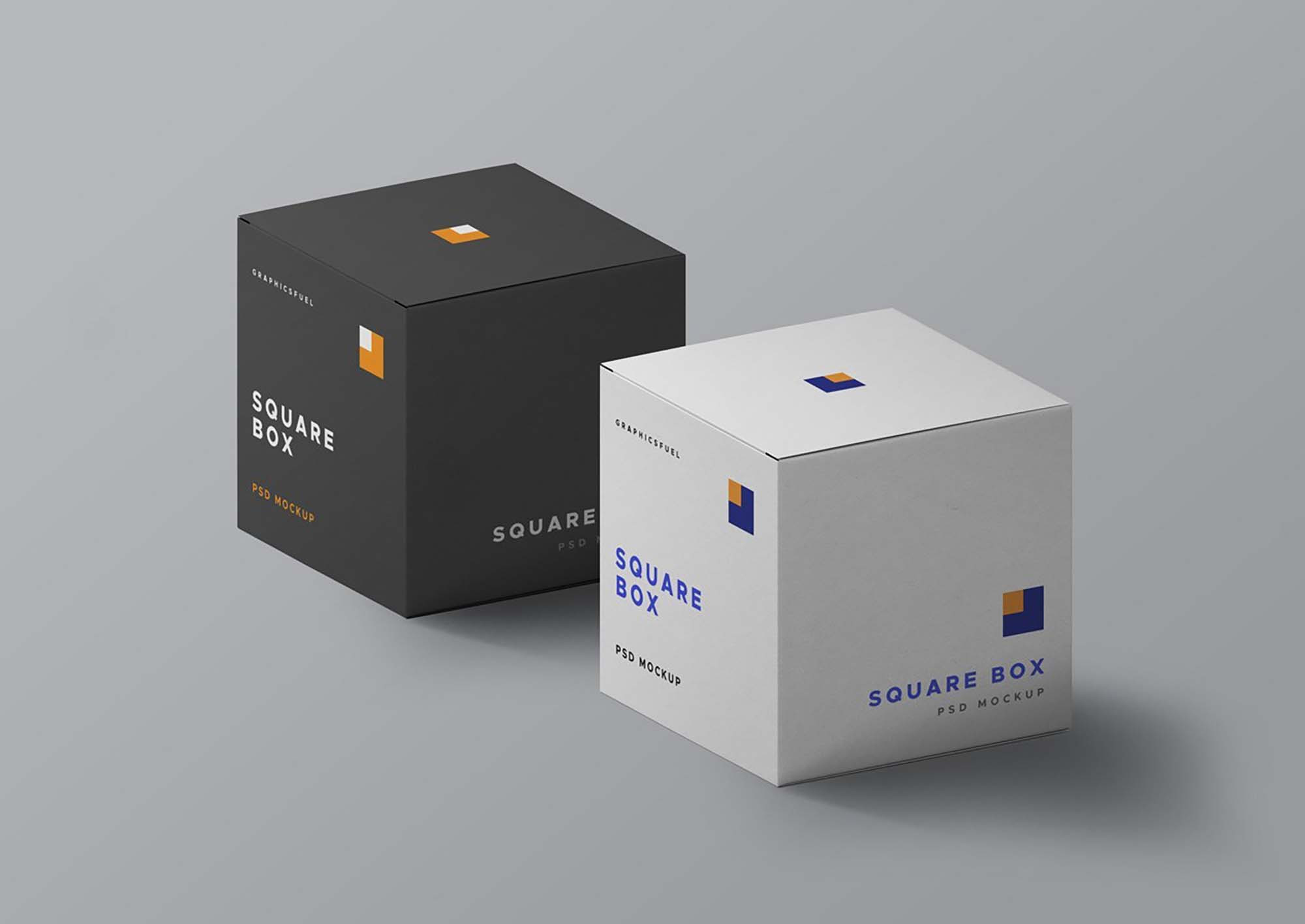 Download Free Square Box Mockup Psd