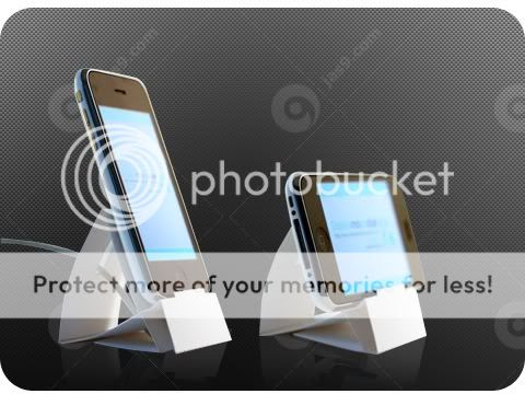 iphone and itouch paper stand dock