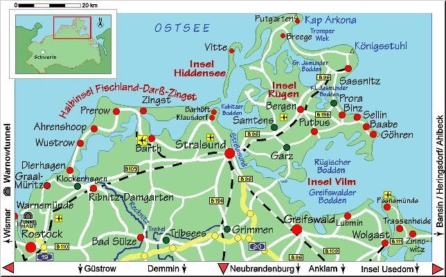 karte von graal müritz ferienwohnung meer erleben   (2) OSTSEE: G R A A L   M Ü R I T Z