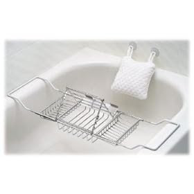 BATHTUB CADDY w/ Spa PILLOW bath tub tray book rack