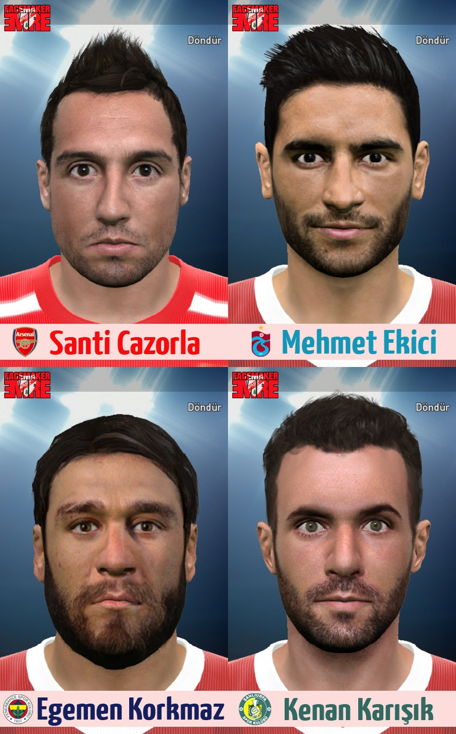 PES 2015 Facepack vol.1 & 2 by emre0796