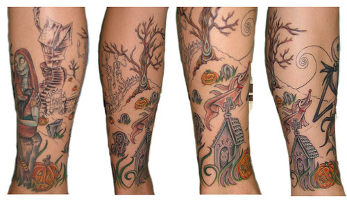 10 Week Ultrasound · Nightmare Before Christmas Leg Sleeve : P3 