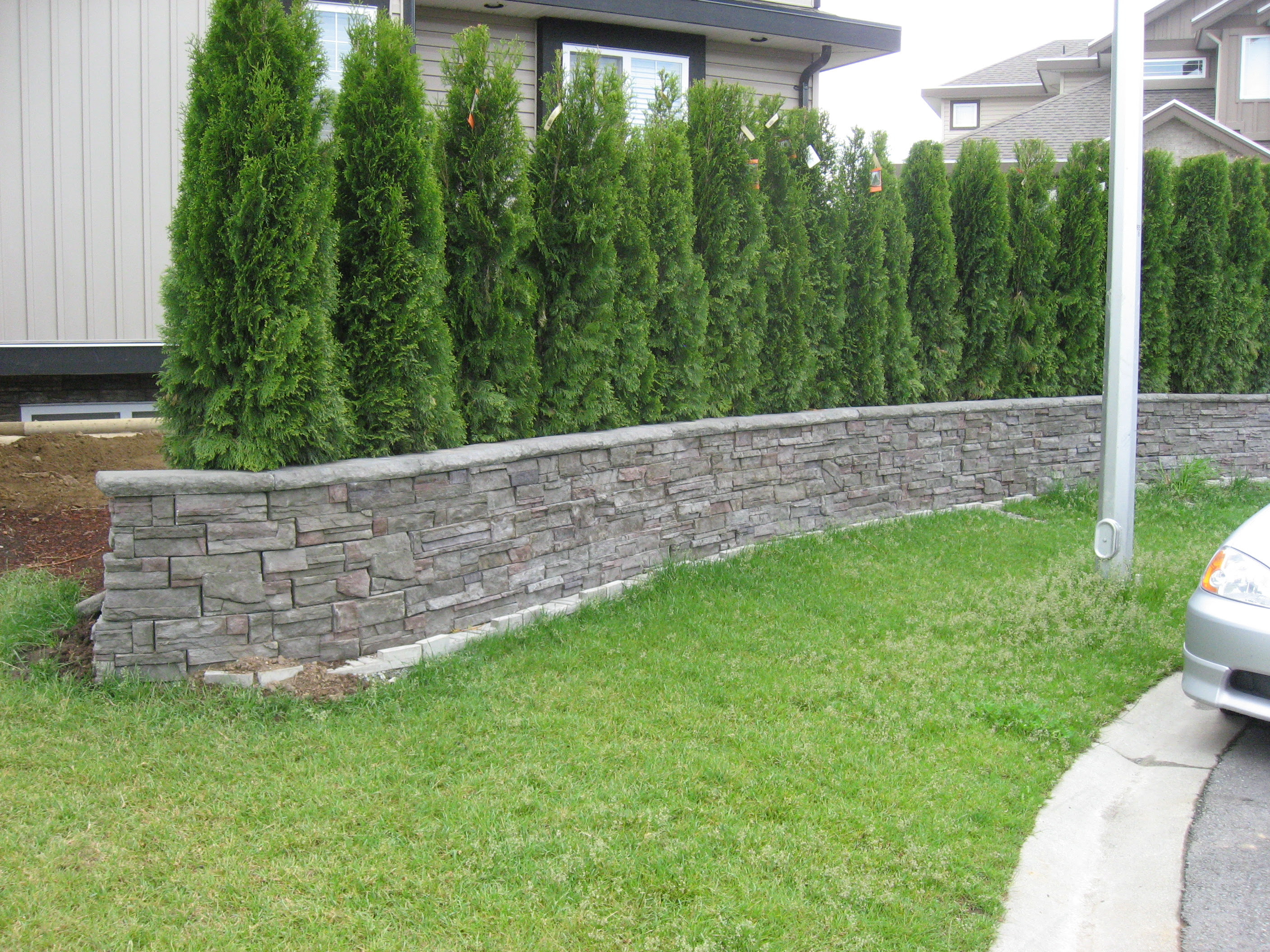 Rocky Wall Retaining Wall