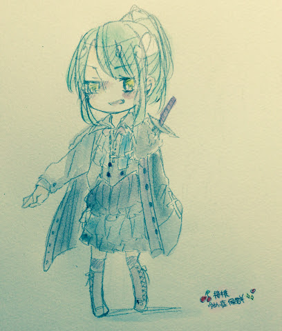 軍服ワンピース イラストたち