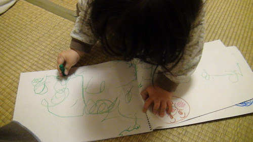 Miyu likes drawing