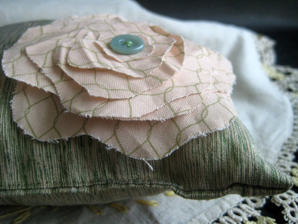 Pink Trellis Ring Pillow