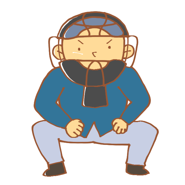 野球の審判のイラスト かわいいフリー素材が無料のイラストレイン