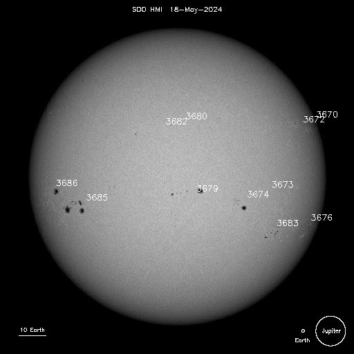 Imagen actual del Sol. SOHO