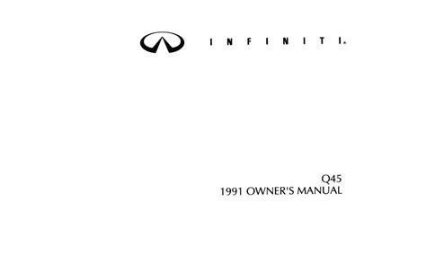 Download Ebook 1991 infiniti q45 service repair manual Best Sellers PDF
