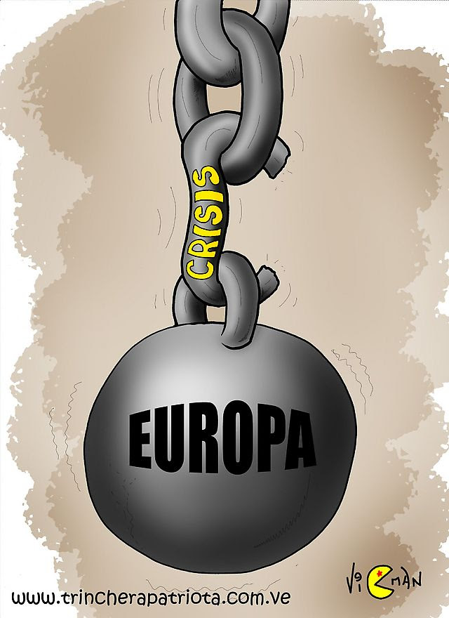 (La caricatura de Vicman) La Crisis Europea