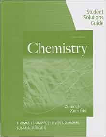 Student Solutions Guide For ZumdahlZumdahls Chemistry 9th