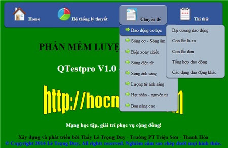 image005 Qtespro   QuangDuy V1.0: Phần mềm luyện thi Vật lý 