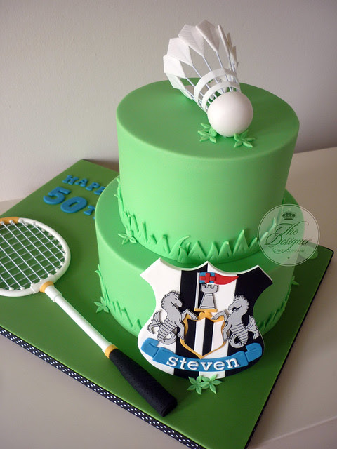 Sports themed 50th birthday cake