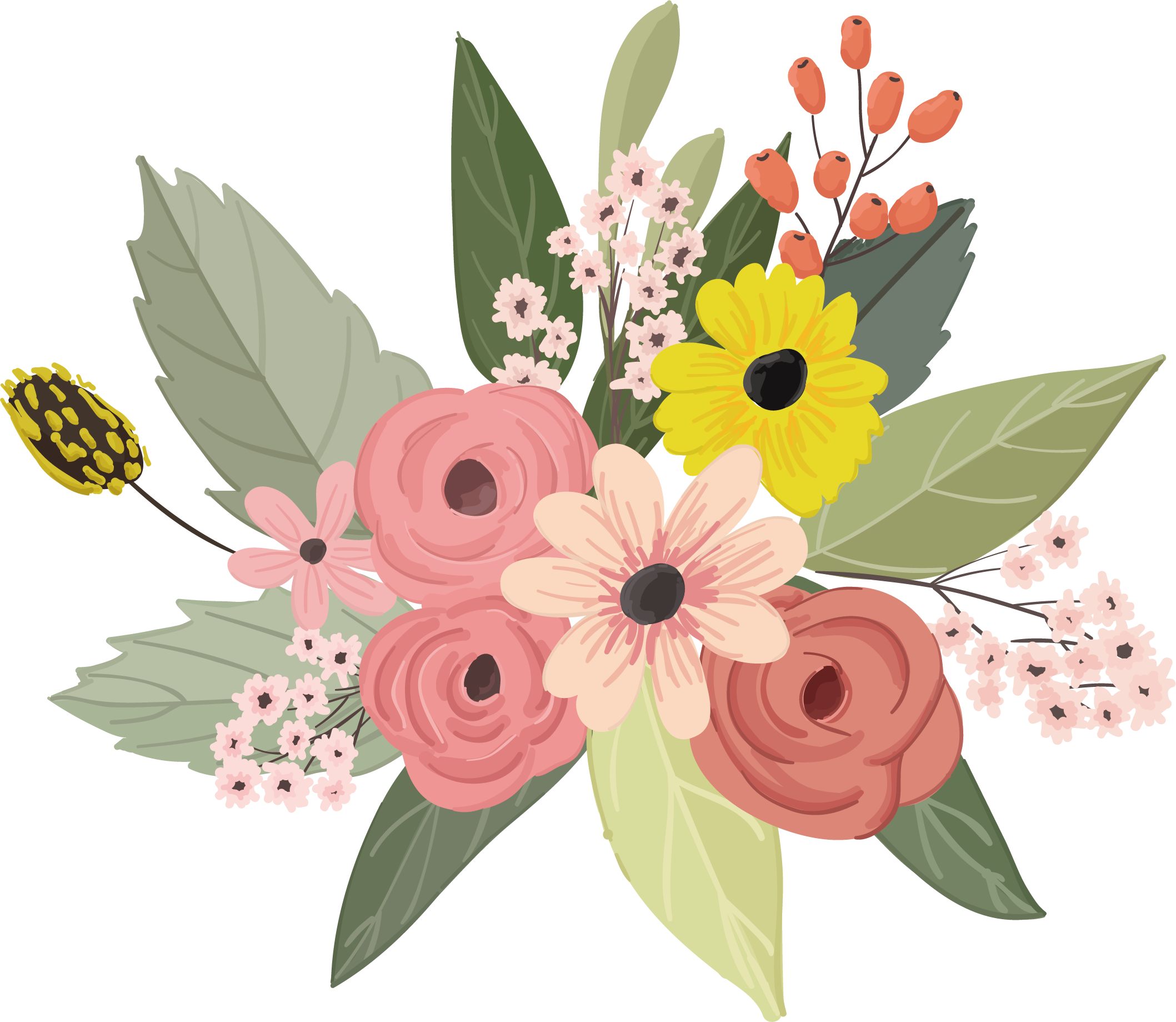 Download Flower Floral design - Watercolor flower vector png download - 2117*1839 - Free Transparent ...