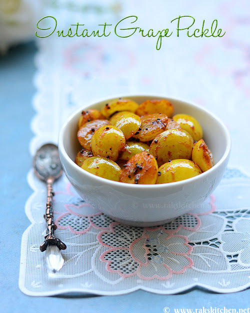 Instant grapes pickle