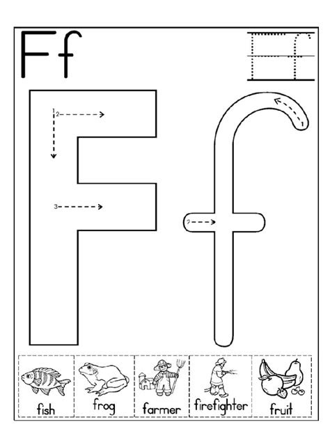 Customize your worksheet by changing the . letter f worksheet for kindergarten and preschool preschool crafts