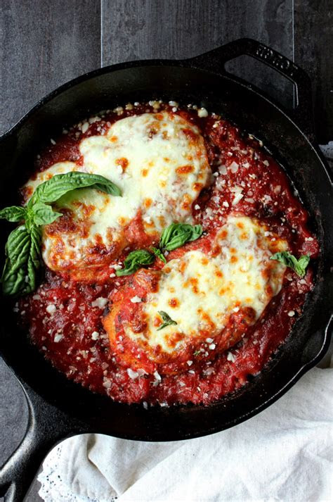 dinner   skillet chicken parmesan wry toast
