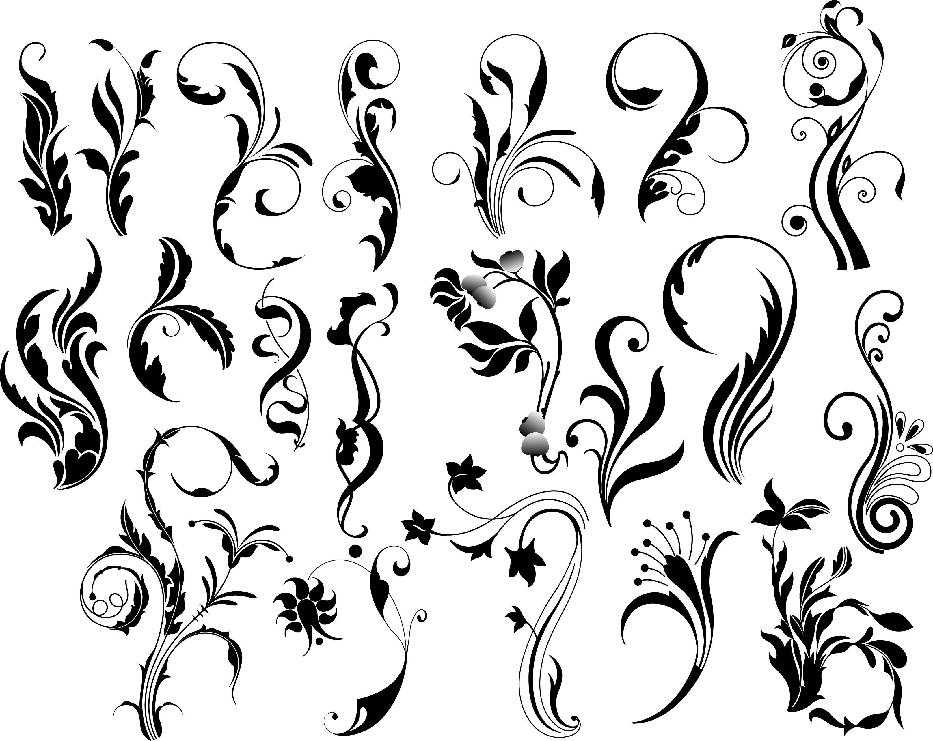 Download 19 Vector Flourish Designs Png Psd Images - Blue Abstract ...