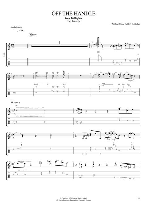 Aksesuārs · guitar hero live rechargeable battery pack powera. Off the Handle by Rory Gallagher - Full Score Guitar Pro