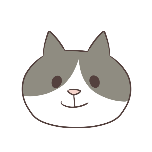 はちわれ猫のイラスト かわいいフリー素材が無料のイラストレイン