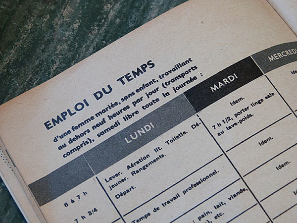 emploi du temps