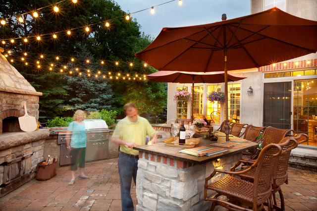 Outdoor Kitchen - traditional - landscape - columbus - by Ryan ...