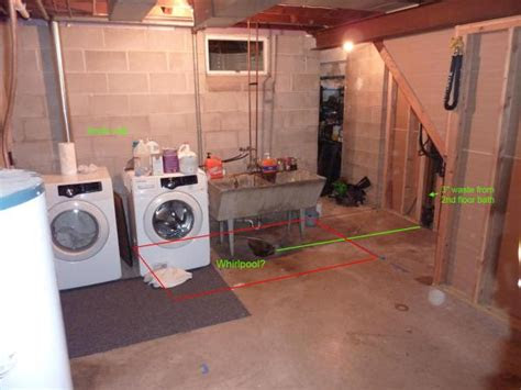 finishing basement adding  bathroom review  plans