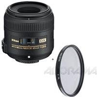 Nikon 40mm f/2.8G AF-S DX Micro Nikkor Lens - U.S.A. Warranty - Free Pro 52mm Circular Polarizer Digital Filter