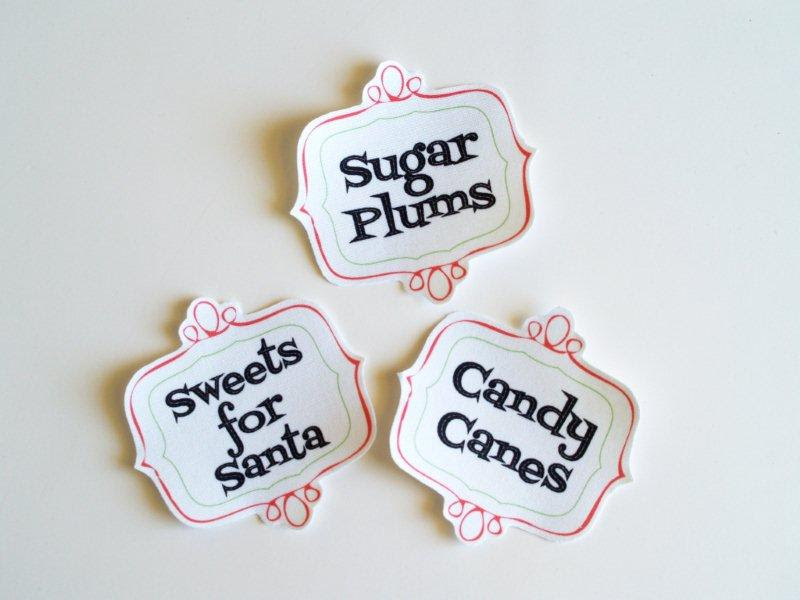 Christmas Candy Jar Labels