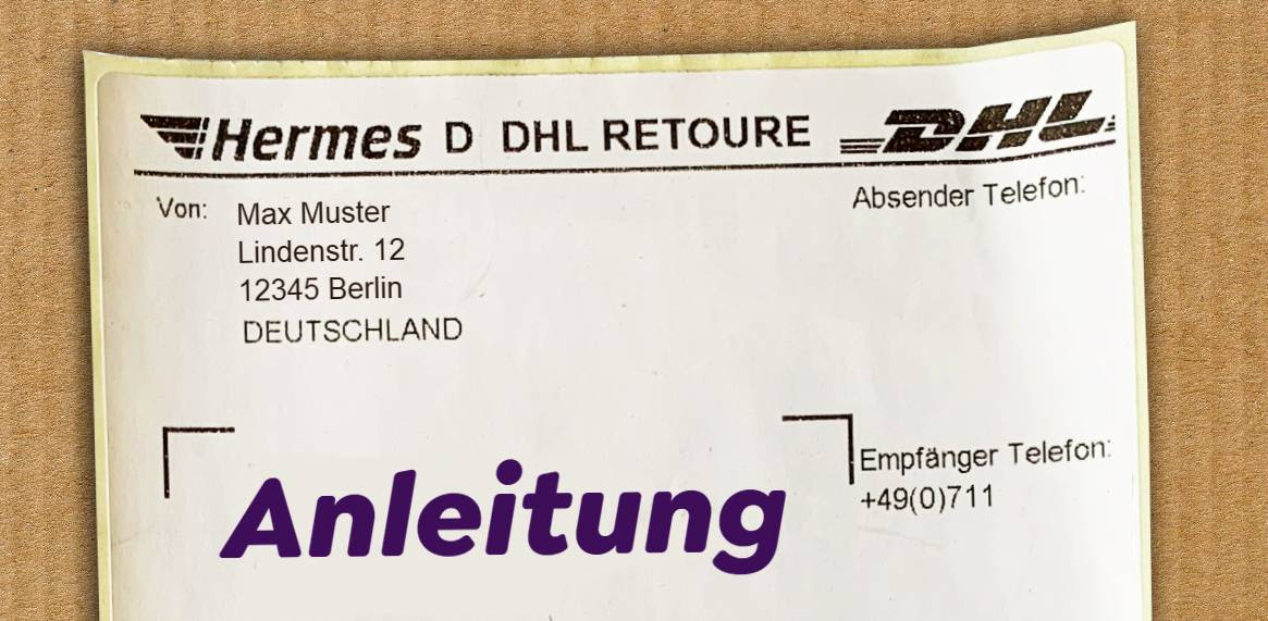 Infos zur Retoure & Paket zurückschicken