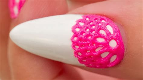mixing gel  acrylic  create lace nail art youtube