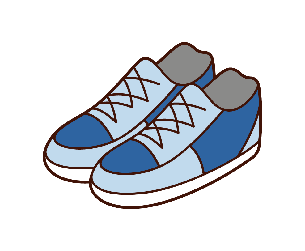 靴 スニーカーのイラスト フリーイラスト素材 Kukukeke ククケケ