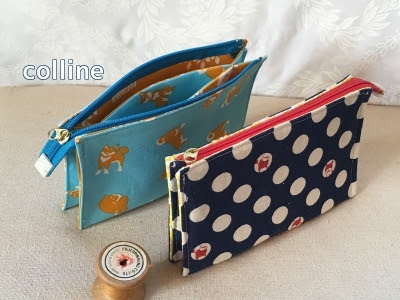Colline こりんのてづくり 仕切りポーチ作りました